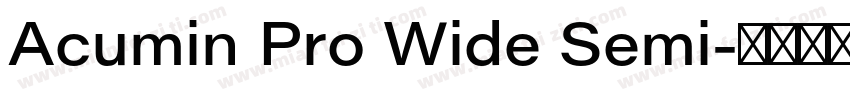 Acumin Pro Wide Semi字体转换